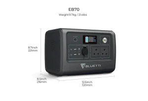 Bluetti EB70 Portable Power Station - Image 3