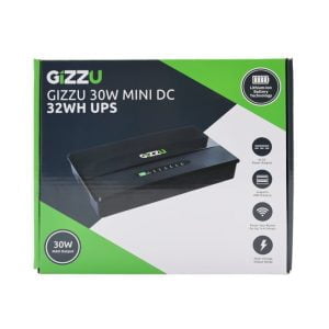 Gizzu 30W 32Wh 8800mAh Mini DC UPS -  Black